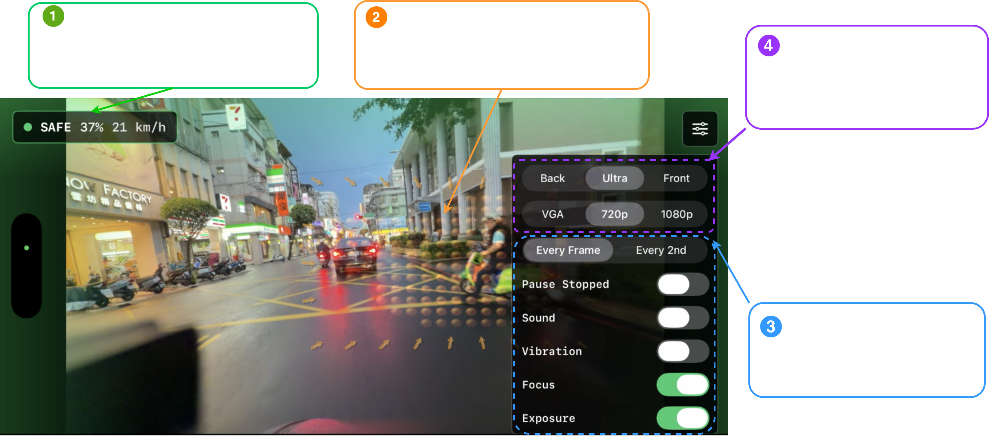 HERMES iOS safety interface